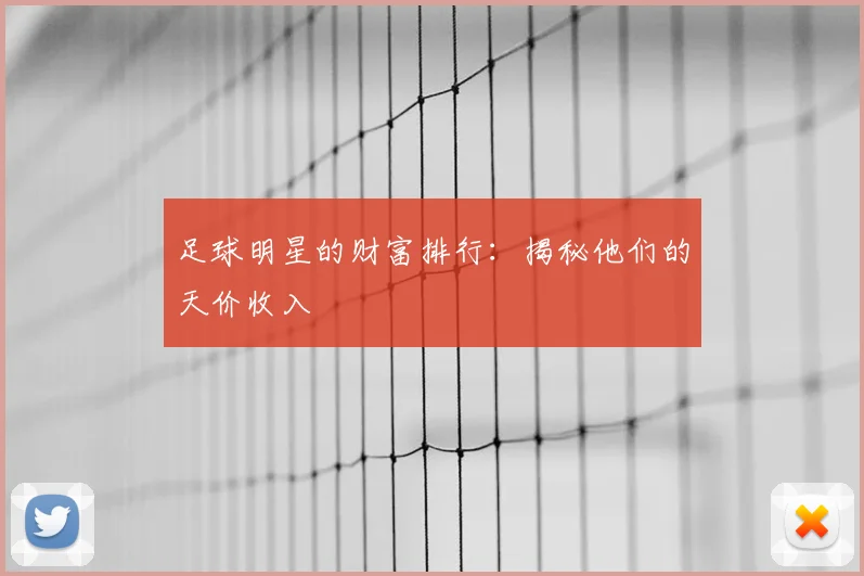足球明星的财富排行：揭秘他们的天价收入